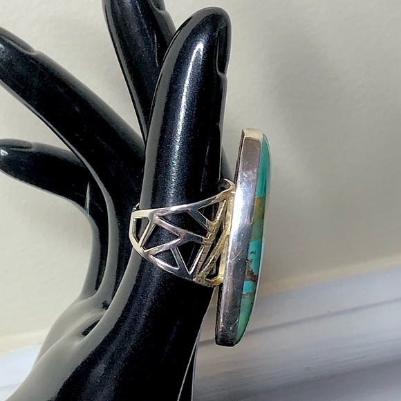 JAY KING DTR Desert Rose Turquoise Sterling Silver Cocktail Ring Sz 6 NWOT - Picture 9 of 12